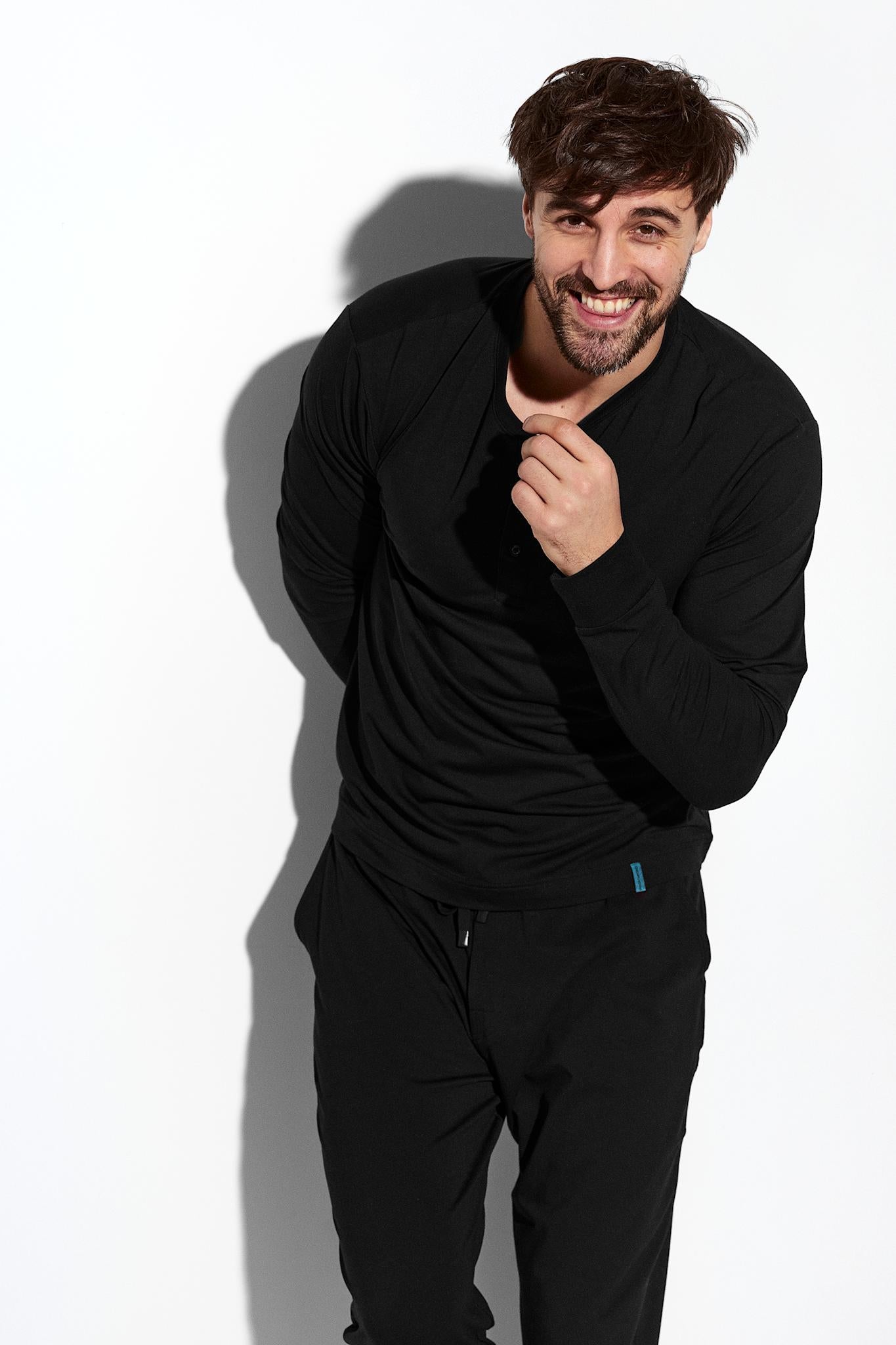 Lounge Pant & Henley Sweater PJ Set