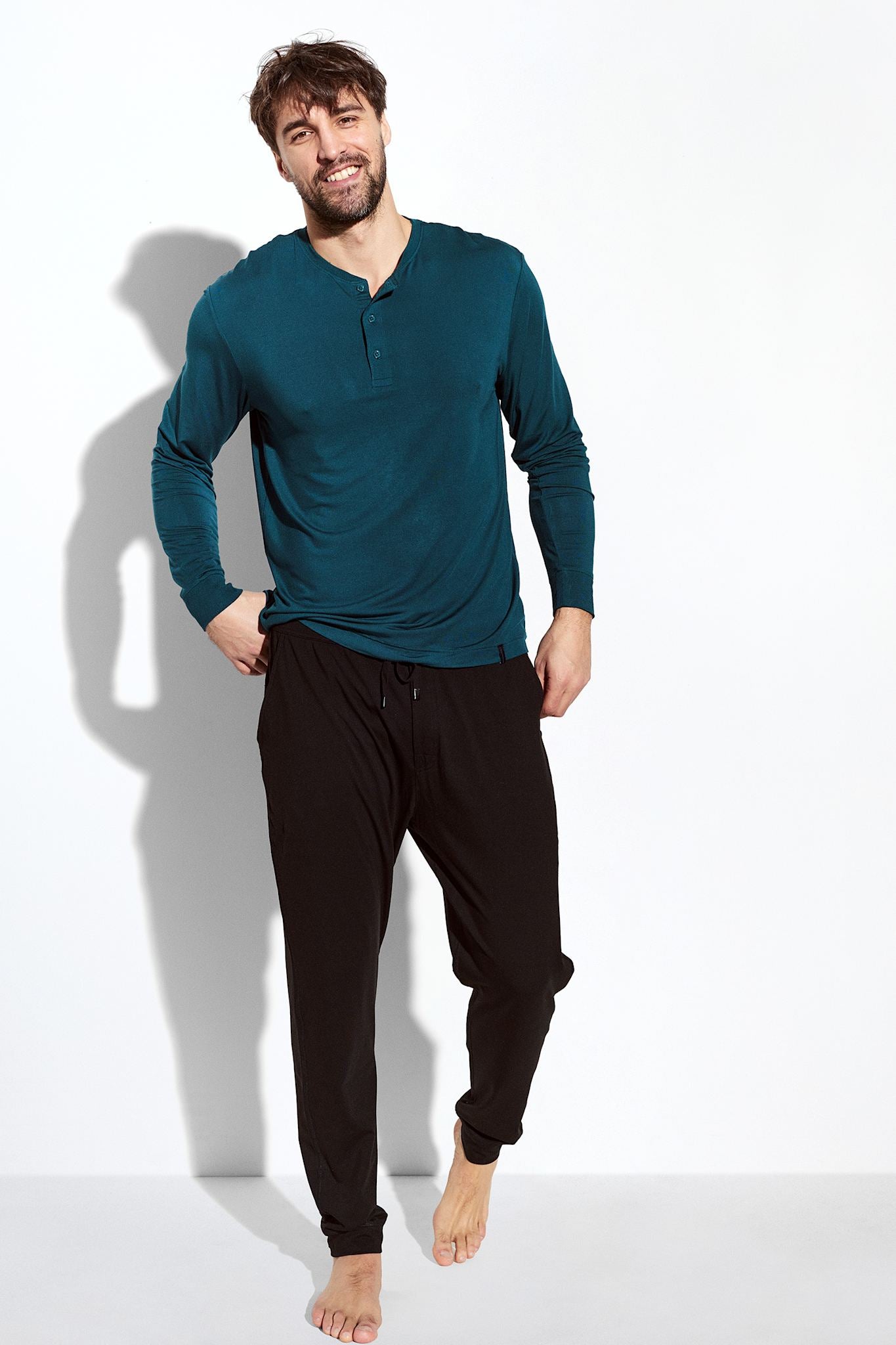 Lounge Henley Cotton Bamboo