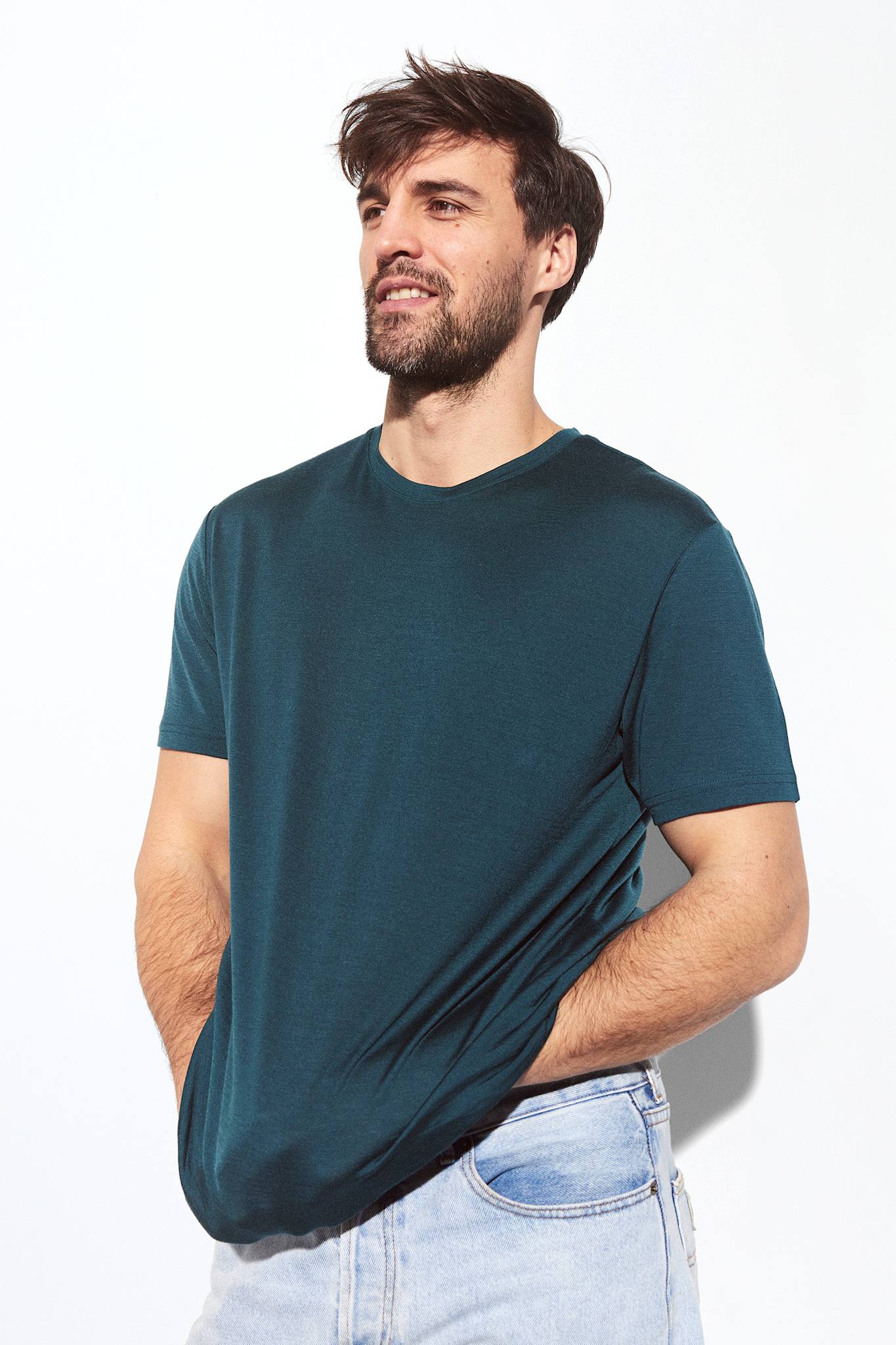 Wool/Tencel Short Sleeve Tee