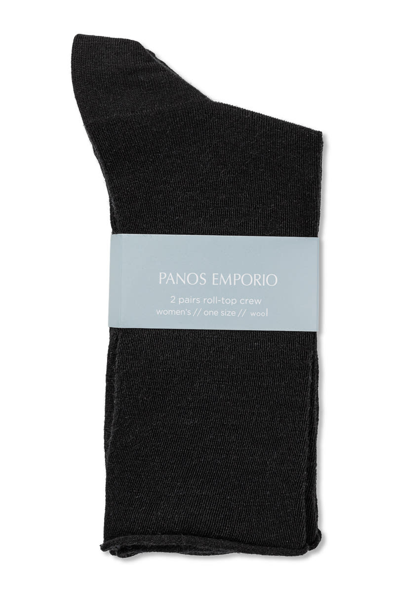 2pk Jorann Wool Sock Roll Top
