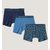 3pk Base Bamboo Boxer Cendre Blue/Dark denim-Arctic/Dark Denim 