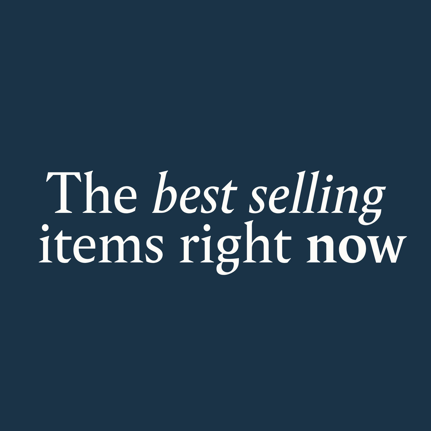 Best Sellers