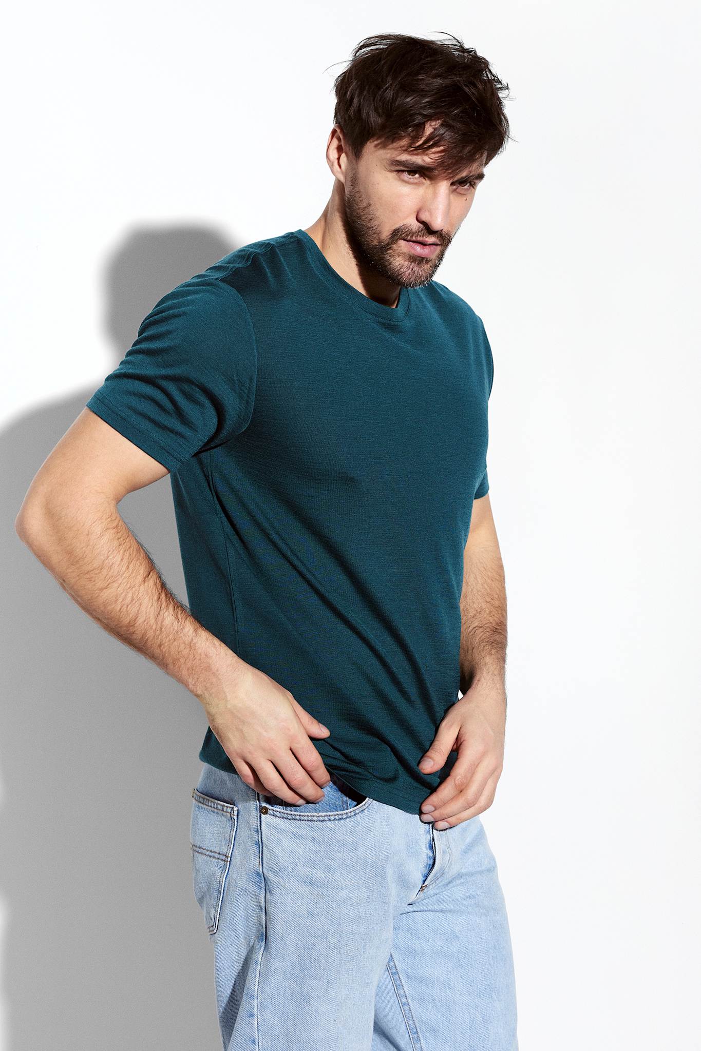 Wool/Tencel Short Sleeve Tee